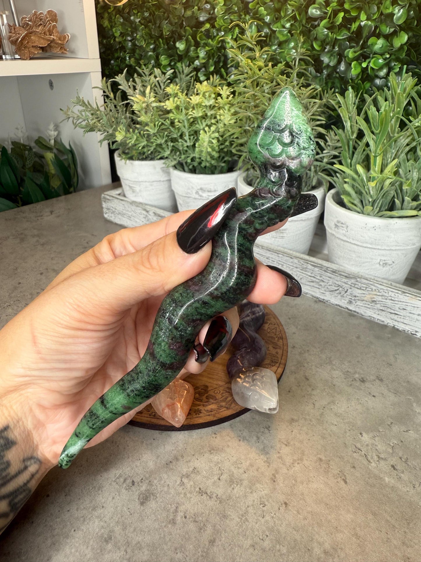 Snake Crystal Carvings - Multiple Crystal Options