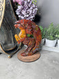 Ocean Jasper Rearing Horse & Moon Carving