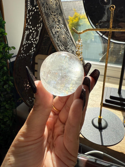 AAA White Optical Calcite Crystal Spheres