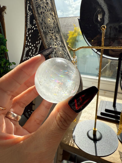 AAA White Optical Calcite Crystal Spheres