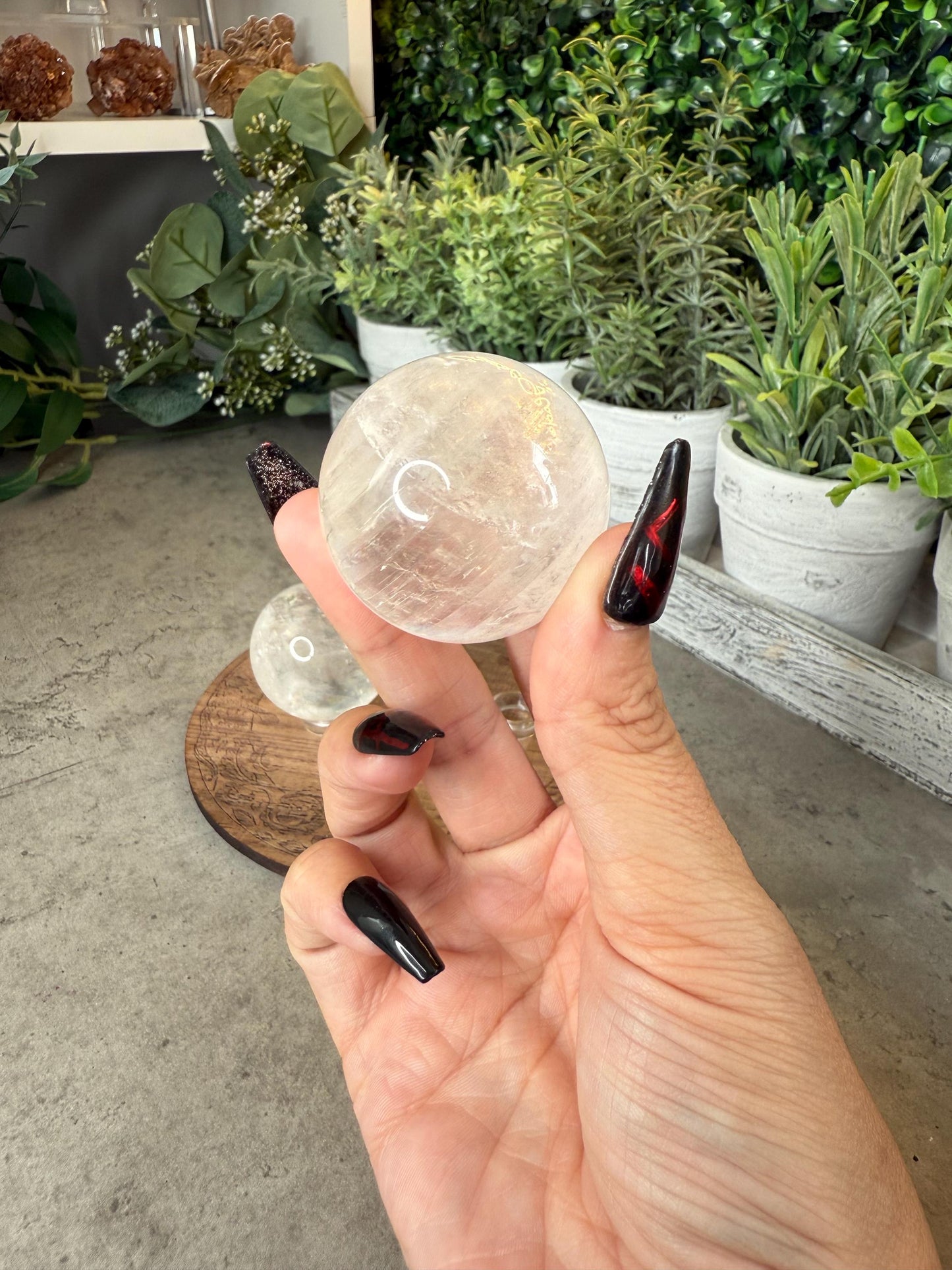 AAA White Optical Calcite Crystal Spheres
