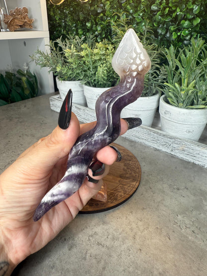 Snake Crystal Carvings - Multiple Crystal Options
