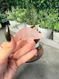 Crystal Crocodile Carving: Rose Quartz, Tiger's Eye, Agate