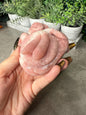 Hand Carved Pink Opal Crystal: Octopus, Starfish, Snake