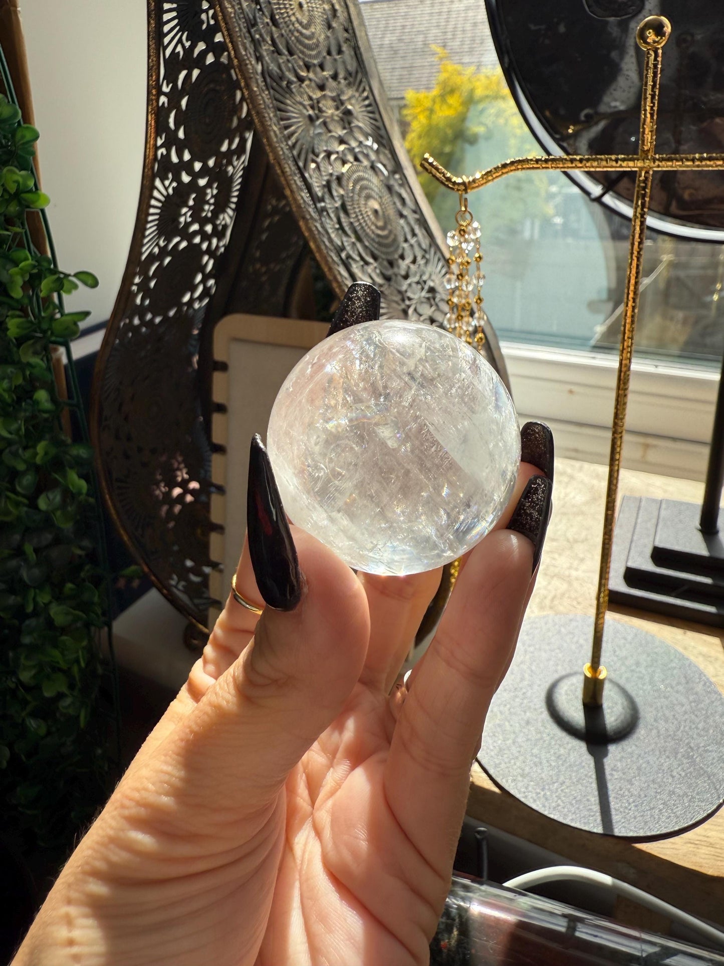 AAA White Optical Calcite Crystal Spheres