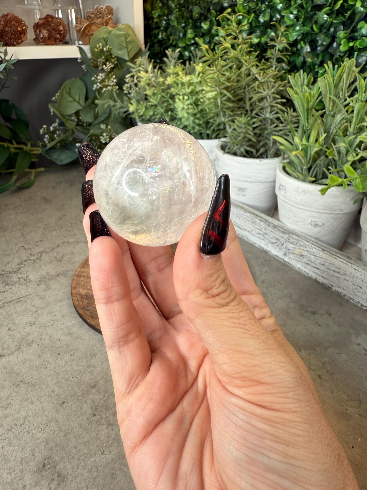 AAA White Optical Calcite Crystal Spheres