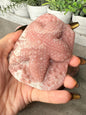 Hand Carved Pink Opal Crystal: Octopus, Starfish, Snake