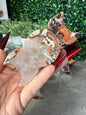 Money Agate Triple Moon Crystal Carvings