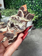 Money Agate Triple Moon Crystal Carvings