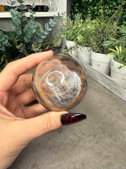 AAA Black Moonstone Crystal Spheres - High Quality - Multiple Sizes