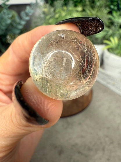 Golden Rutile Quartz Crystal: Tower, Sphere, or Freeform