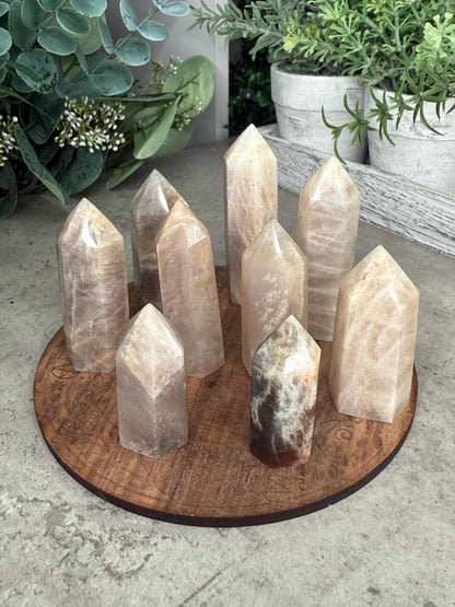 Small Moonstone Crystal Tower Crystal Points Sunstone