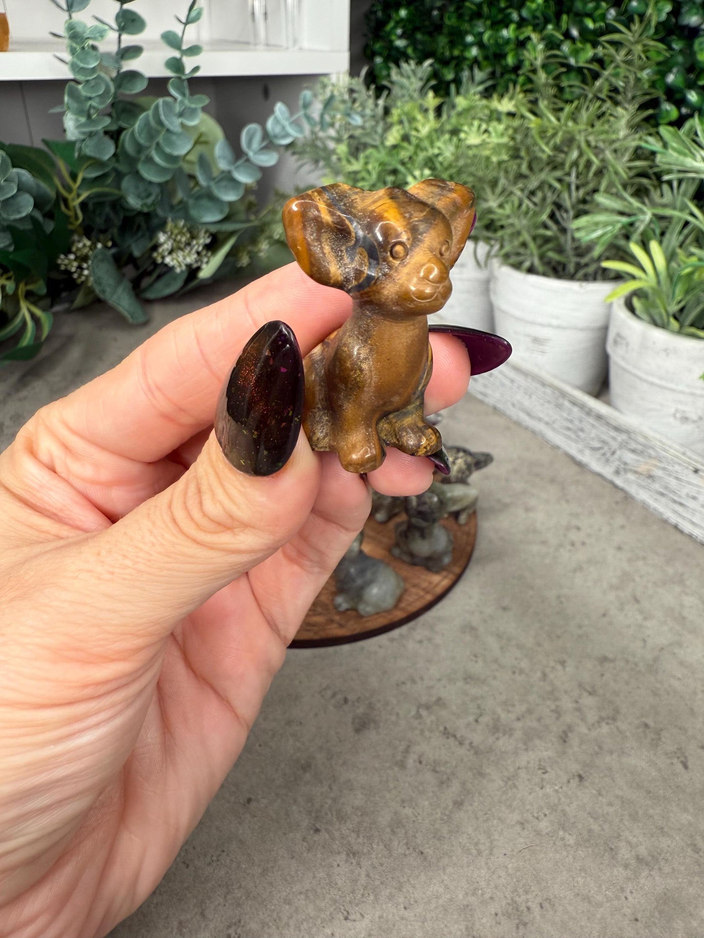 Chihuahua Dog Mini Crystal Carving