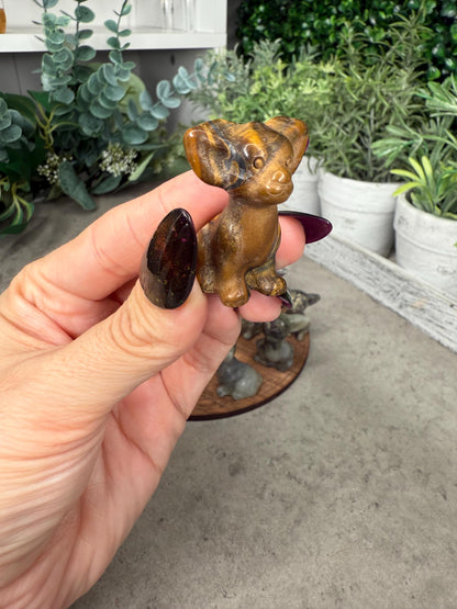 Chihuahua Dog Mini Crystal Carving