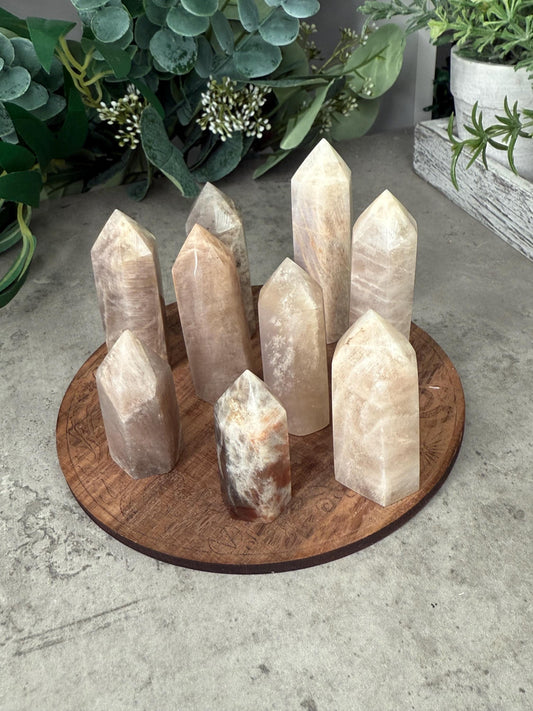 Small Moonstone Crystal Tower Crystal Points Sunstone