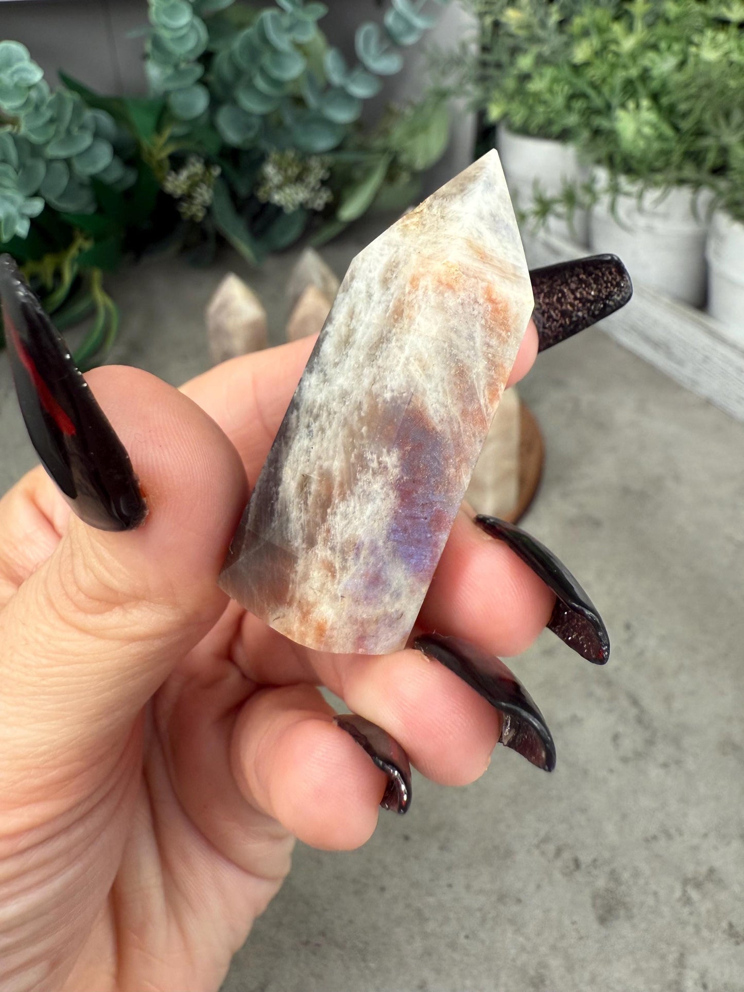 Small Moonstone Crystal Tower Crystal Points Sunstone