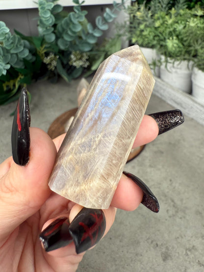 Small Moonstone Crystal Tower Crystal Points Sunstone