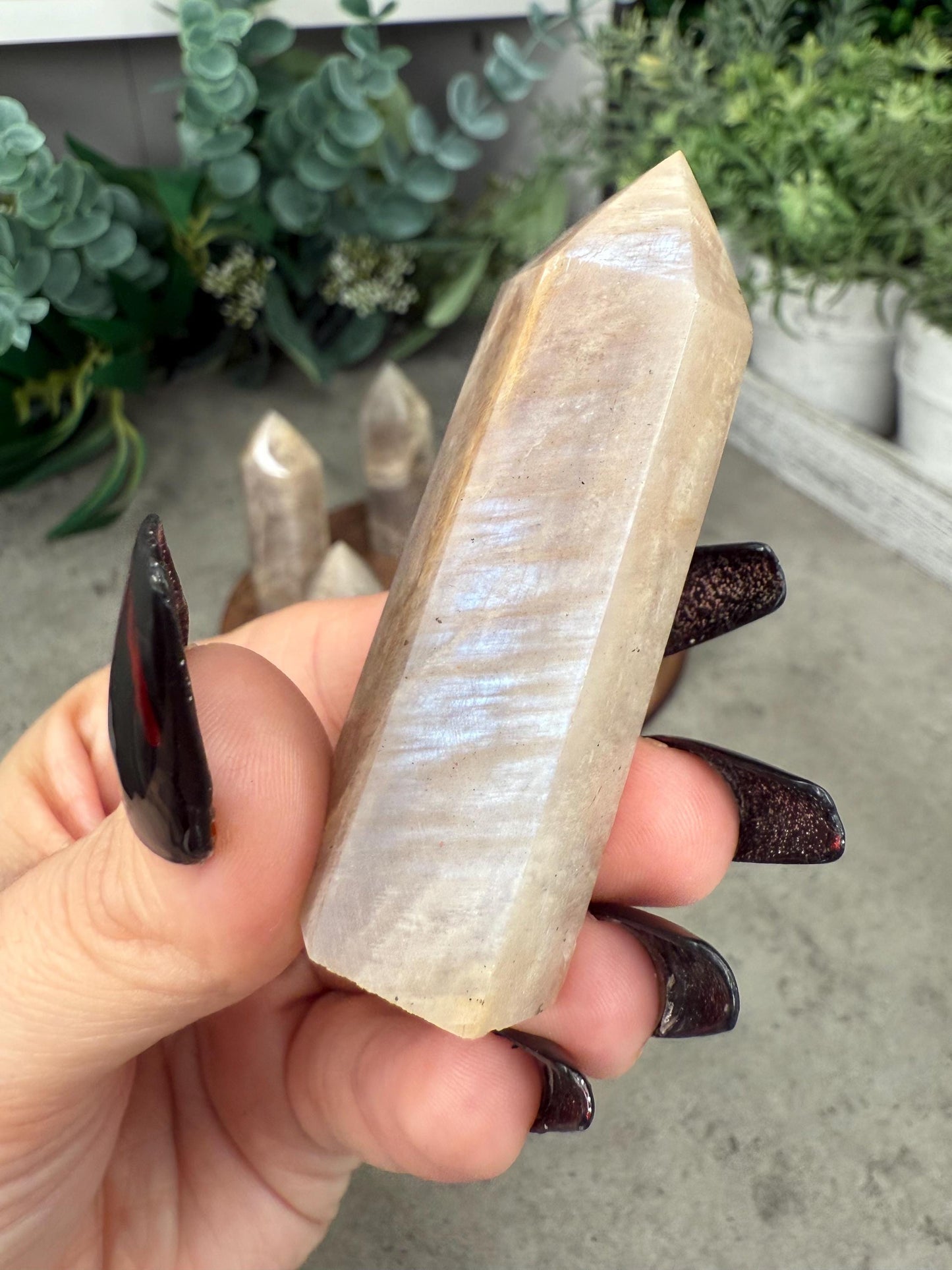 Small Moonstone Crystal Tower Crystal Points Sunstone