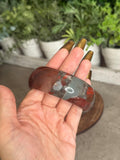 African Bloodstone Crystal Bangle Bracelets