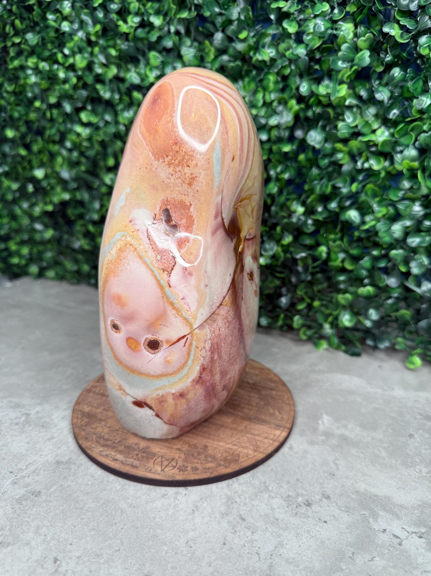Pink Pastel Polychrome Jasper XL Freeform Crystal Mineral 2.7kg 2700g