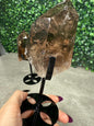 AAA Smokey Quartz Crystal Freeforms Points with stands