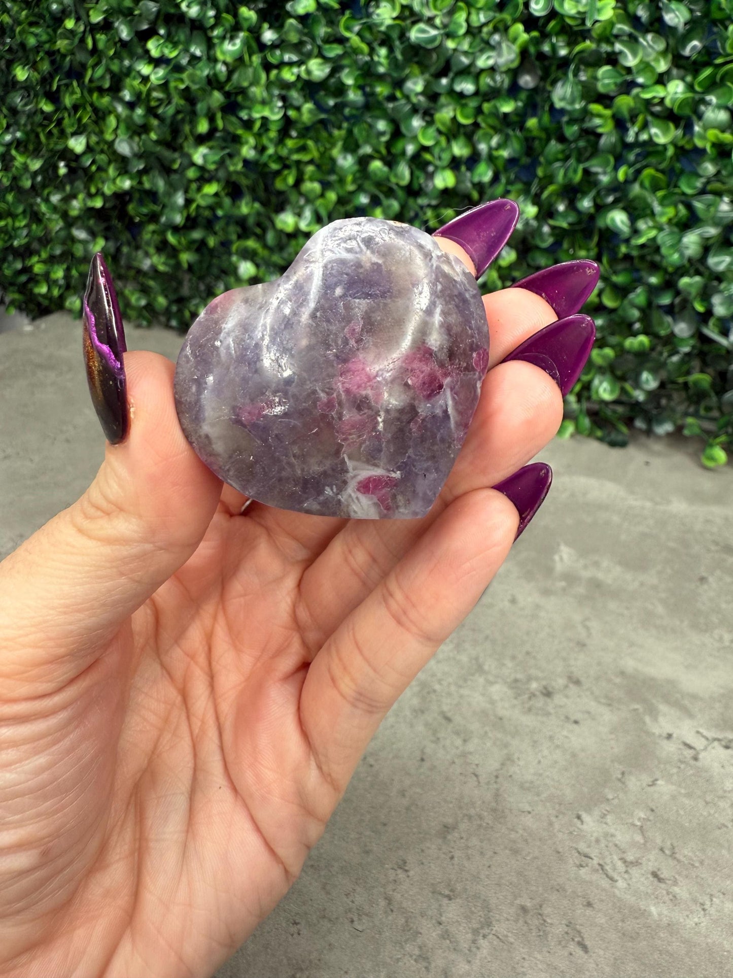 Unicorn Stone Hearts Crystal Carvings