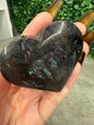 Firework Stone Heart Crystal Carving With Stand