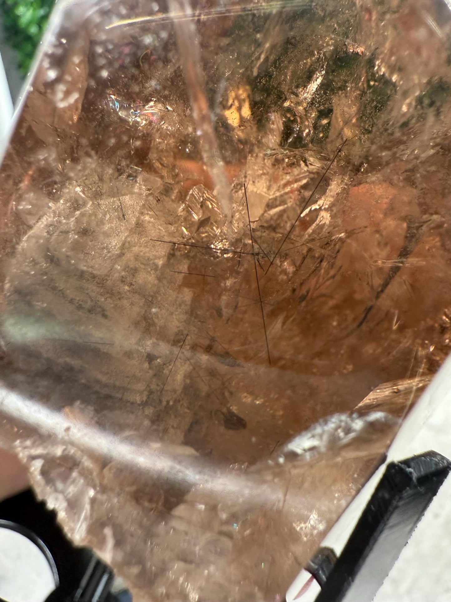 AAA Smokey Quartz Crystal Freeforms Points with stands