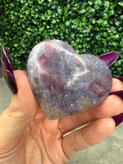 Unicorn Stone Hearts Crystal Carvings