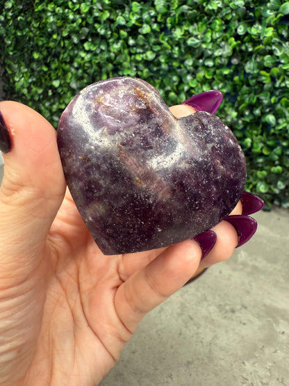 Unicorn Stone Hearts Crystal Carvings