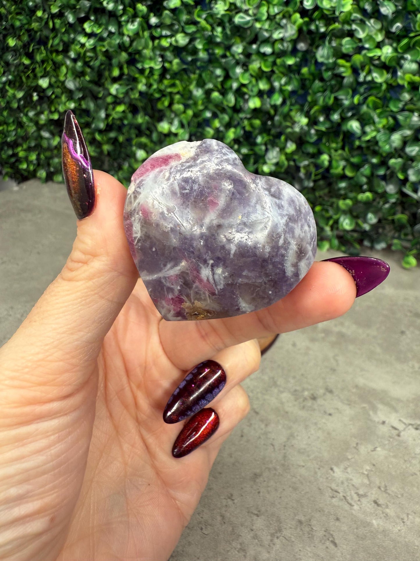 Unicorn Stone Hearts Crystal Carvings