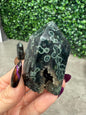 Dark Ocean Jasper Druzy Crystal Towers