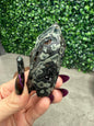 Dark Ocean Jasper Druzy Crystal Towers