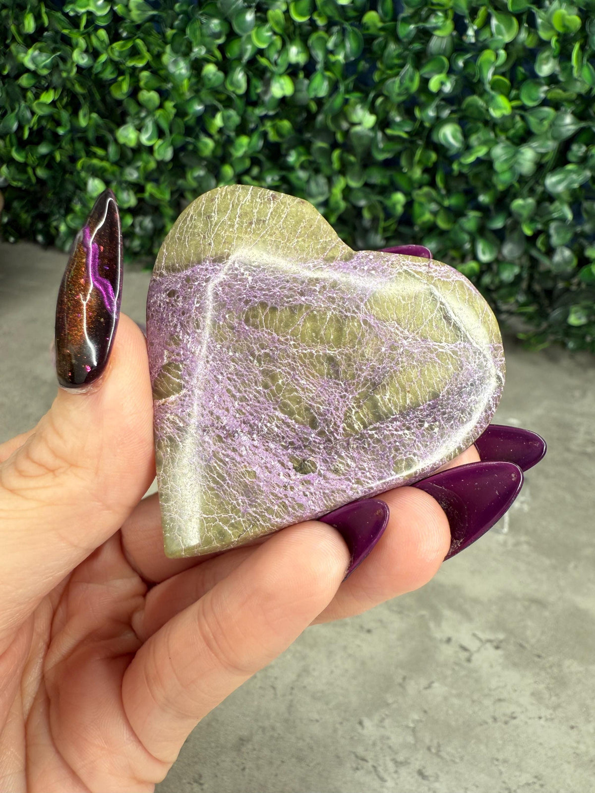 Atlantisite Hearts Crystal Carvings