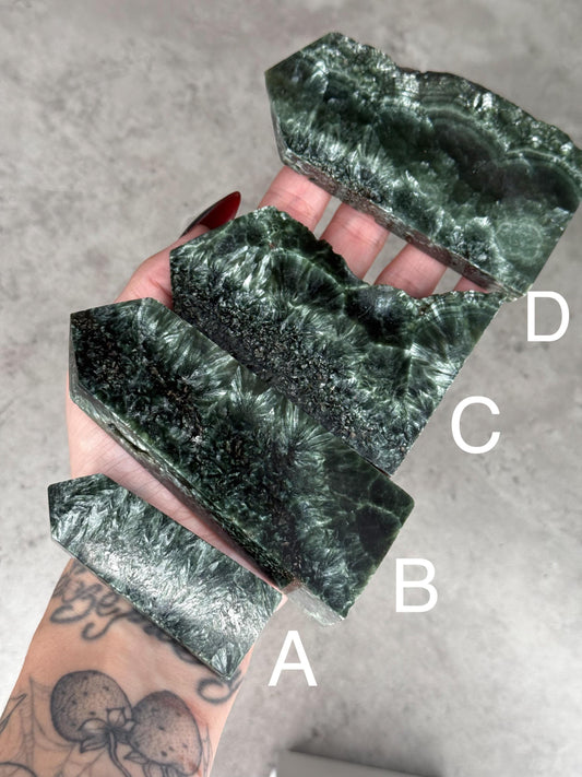 Seraphinite Crystal Towers A - D