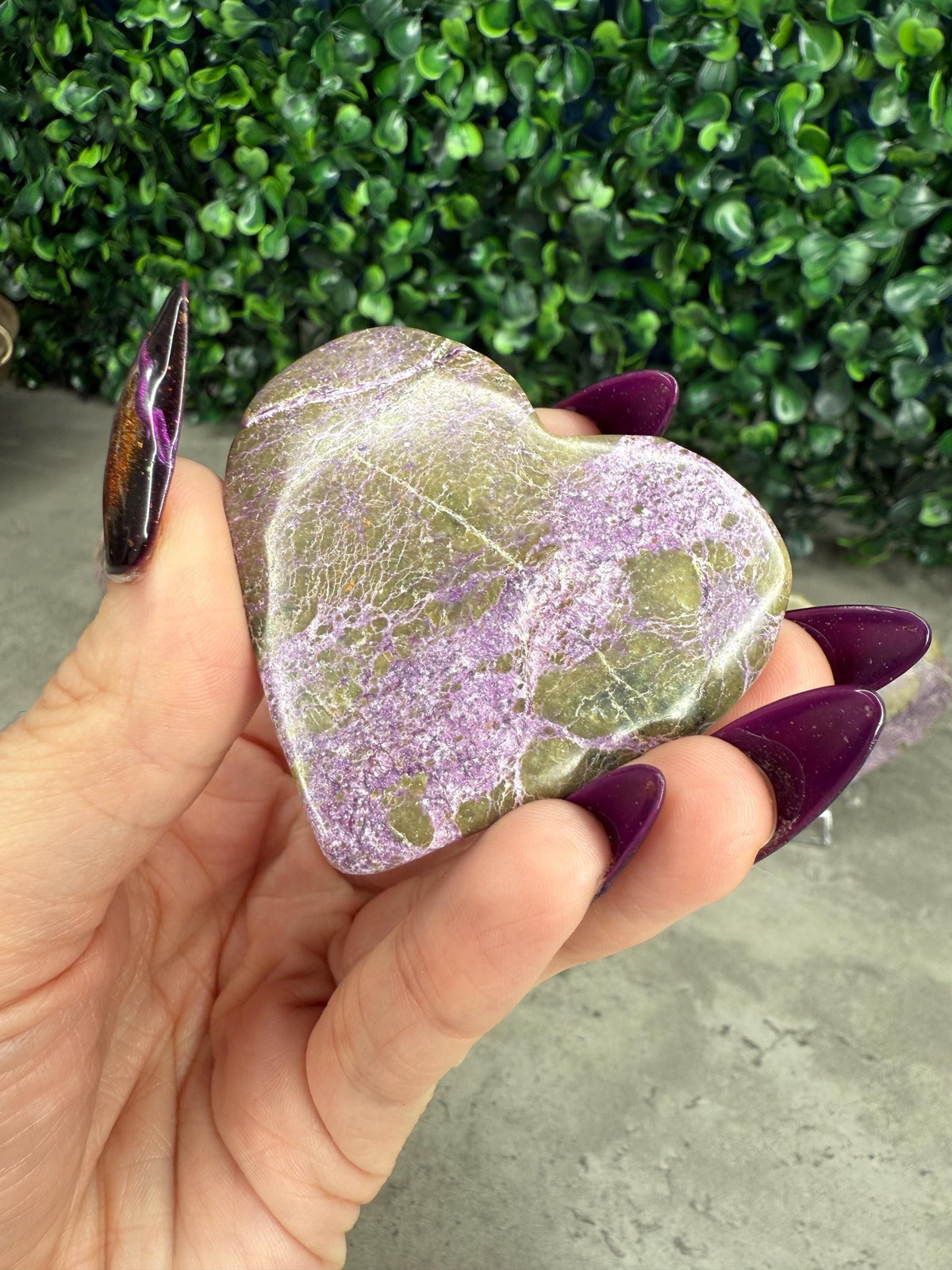 Atlantisite Hearts Crystal Carvings