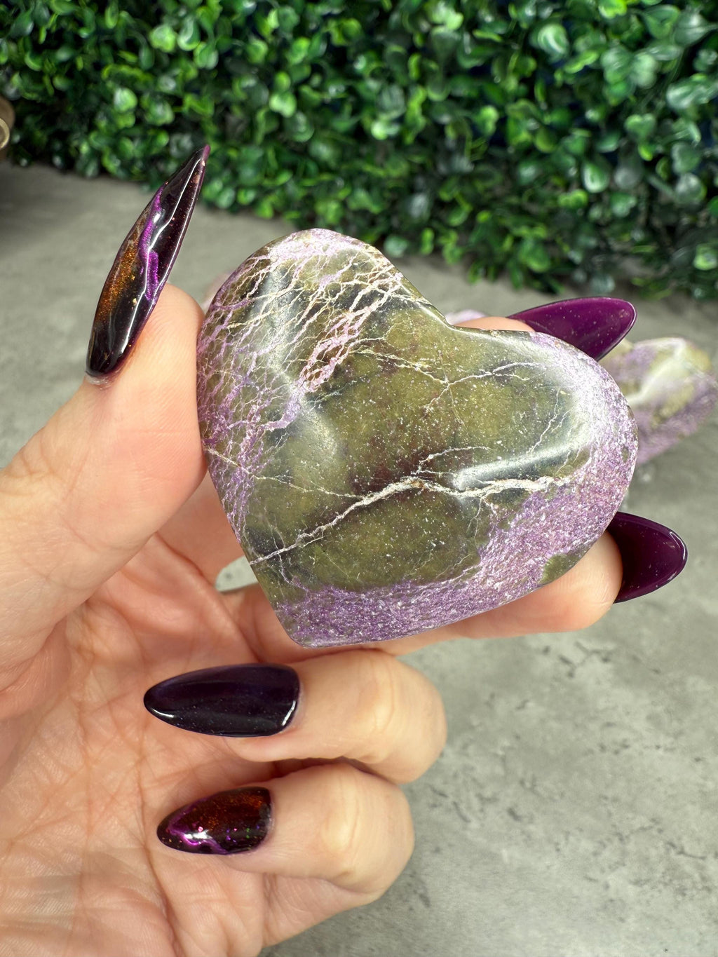 Atlantisite Hearts Crystal Carvings