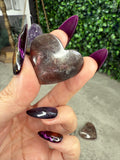 Mini Sunstone Heart Crystal Carvings