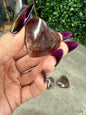 Mini Sunstone Heart Crystal Carvings