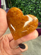 Golden Healer Heart Crystal Carvings