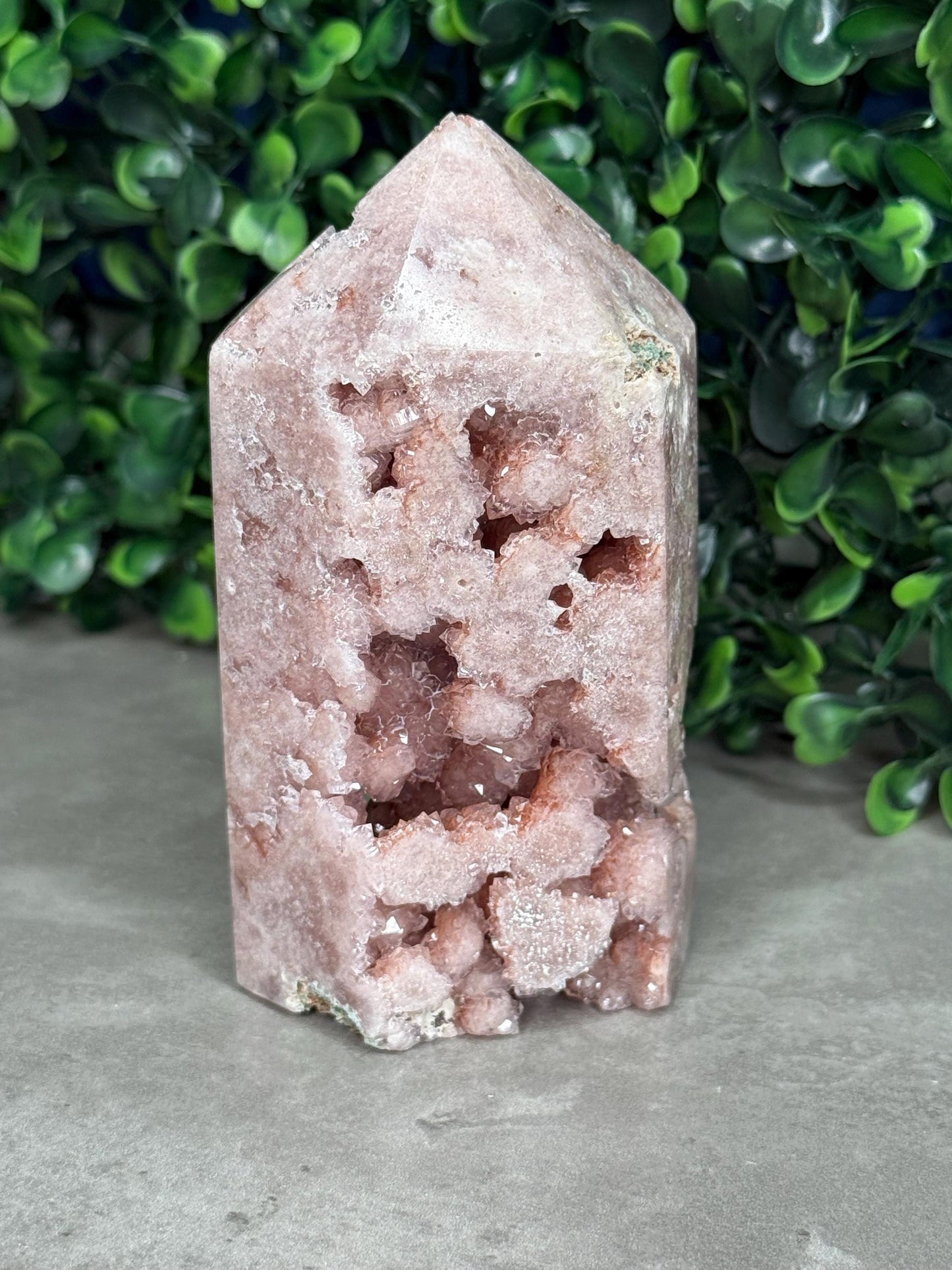 Pink Amethyst Druzy Crystal Towers