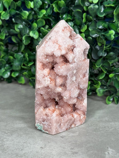 Pink Amethyst Druzy Crystal Towers