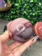 Pink Mookaite Crystal Spheres
