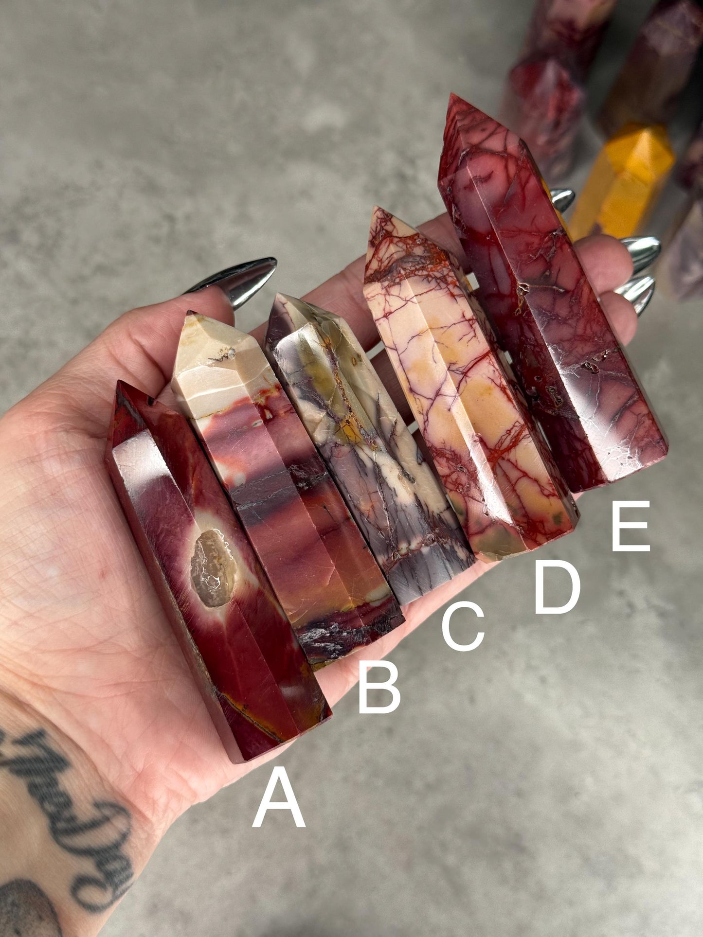 Mookaite Crystal Towers - Multiple Options A-M