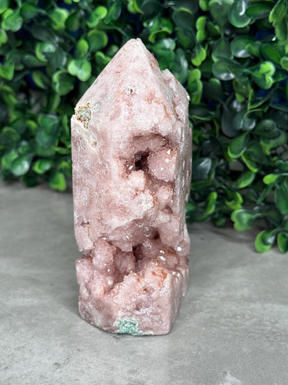 Pink Amethyst Druzy Crystal Towers