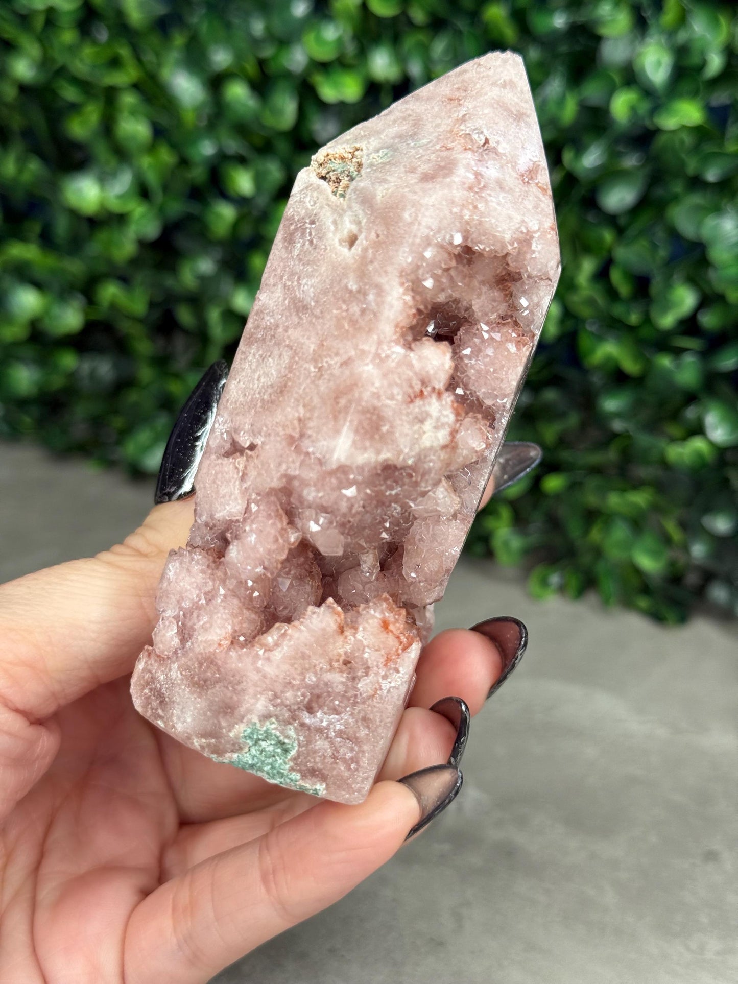 Pink Amethyst Druzy Crystal Towers