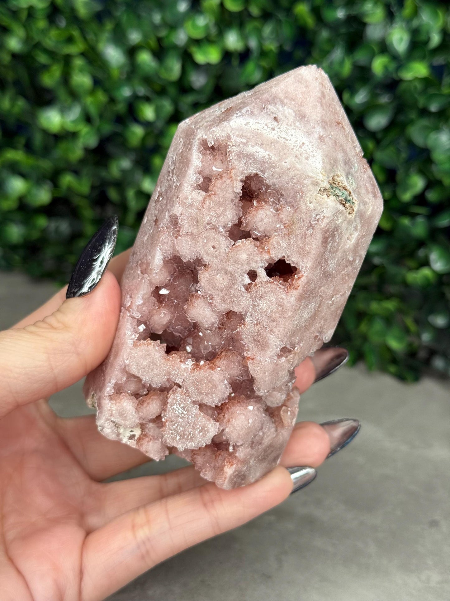 Pink Amethyst Druzy Crystal Towers