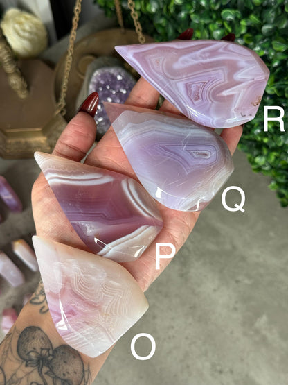 Pink Jelly Agate Crystal Teardrops