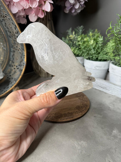 Garden Quartz Bird Crystal Carving