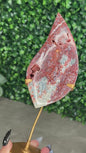 Red Marcasite Teardrop Freeform Crystal carving - Indonesia